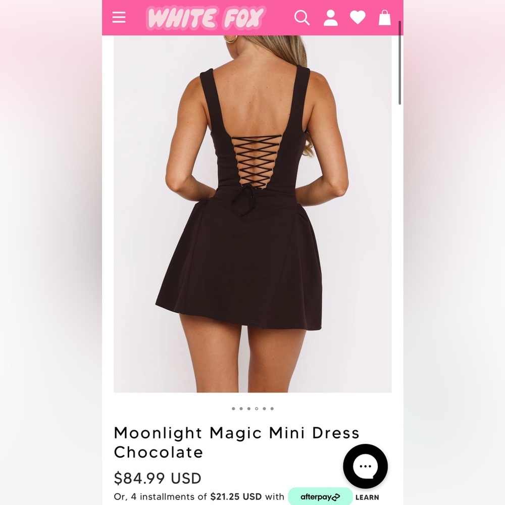 White Fox Moonlight Magic Mini Dress - Picture 2 of 5